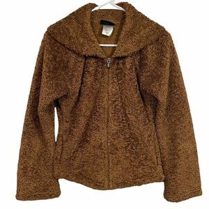 Patagonia Synchilla Camel Brown Teddy Bear Zip Up Jacket
